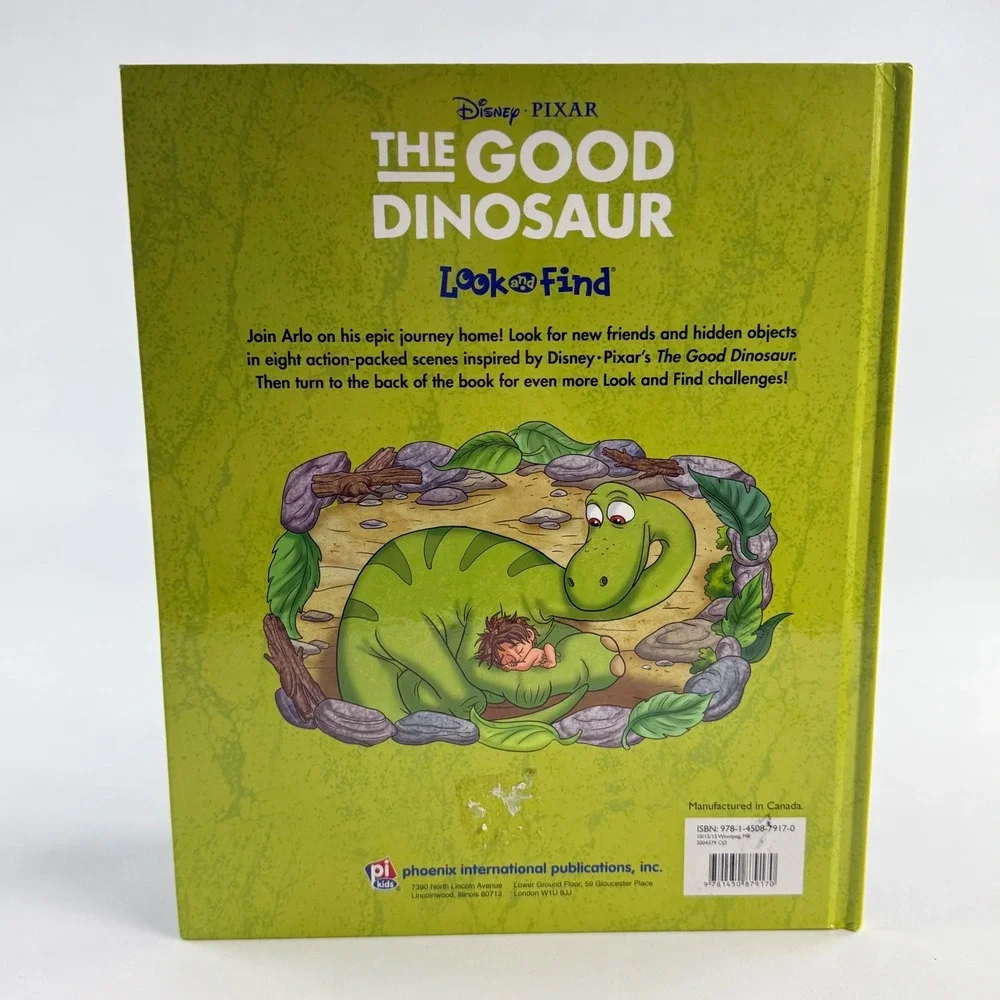 Disney Pixar The Good Dinosaur Look and Find Hardcover Activity Book 2015 Arlo